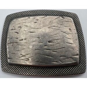 Vintage Style Belt Buckle handcrafted look METAL metallic rustic